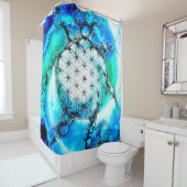 Blume des Lebens - farbenfroh 2 Duschvorhang (Beispiel)