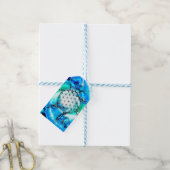 Blume des Lebens - farbenfroh 2 Geschenkanhänger (Mit Garn)