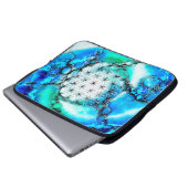 Blume des Lebens - farbenfroh 2 Laptopschutzhülle (Vorne Knopf)