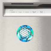 Blume des Lebens - farbenfroh 2 Magnet (In Situ (Geschirrspüler))