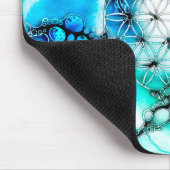Blume des Lebens - farbenfroh 2 Mousepad (Ecke)