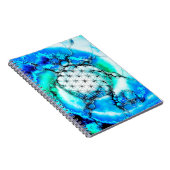 Blume des Lebens - farbenfroh 2 Notizblock (Rechte Seite)