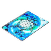 Blume des Lebens - farbenfroh 2 Notizblock (Linke Seite)
