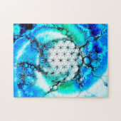 Blume des Lebens - farbenfroh 2 Puzzle (Horizontal)