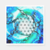 Blume des Lebens - farbenfroh 2 Serviette (Vorderseite)