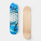 Blume des Lebens - farbenfroh 2 Skateboard (Vorderseite)