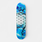 Blume des Lebens - farbenfroh 2 Skateboard (Vorne)