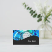 Blume des Lebens - farbenfroh 2 Visitenkarte (Stehend Vorderseite)