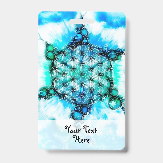 Blume des Lebens - farbenfroh 3 Ausweis (Vorderseite)