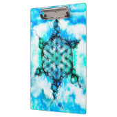 Blume des Lebens - farbenfroh 3 Klemmbrett (Links)