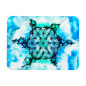 Blume des Lebens - farbenfroh 3 Magnet (Horizontal)