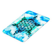 Blume des Lebens - farbenfroh 3 Magnet (Linke Seite)