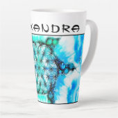 Blume des Lebens - farbenfroh 3 Milchtasse (Rechte Ecke)