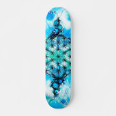 Blume des Lebens - farbenfroh 3 Skateboard (Vorne)