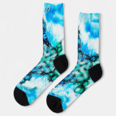 Blume des Lebens - farbenfroh 3 Socken (Linkes Detail)