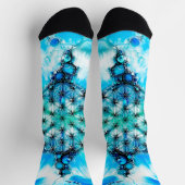Blume des Lebens - farbenfroh 3 Socken (Oben)