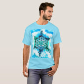Blume des Lebens - farbenfroh 3 T-Shirt (Vorne ganz)