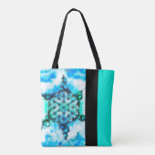 Blume des Lebens - farbenfroh 3 Tasche (Rückseite)
