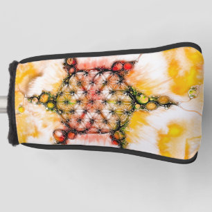 Blume des Lebens - farbenfroh 4 Golf Headcover