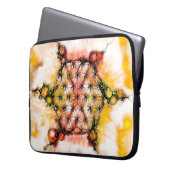 Blume des Lebens - farbenfroh 4 Laptopschutzhülle (Vorderseite Links)