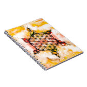Blume des Lebens - farbenfroh 4 Notizblock (Rechte Seite)