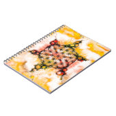 Blume des Lebens - farbenfroh 4 Notizblock (Linke Seite)