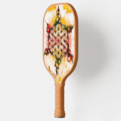 Blume des Lebens - farbenfroh 4 Pickleball Schläger (Links)