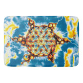 Blume des Lebens - farbenfroh 5 Badematte (Vorderseite)