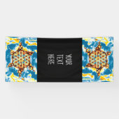 Blume des Lebens - farbenfroh 5 Banner (Horizontal)