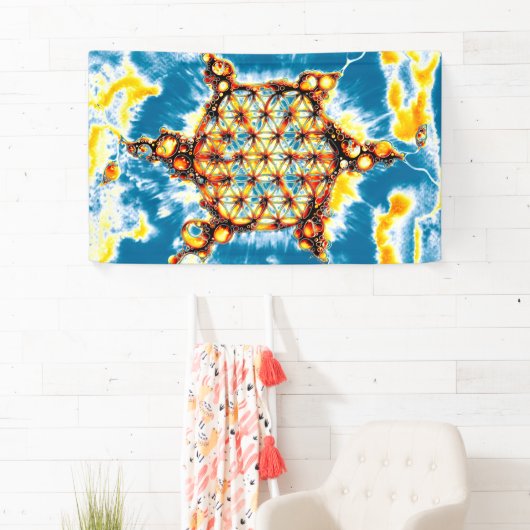 Blume des Lebens - farbenfroh 5 Banner (Insitu)