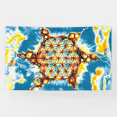 Blume des Lebens - farbenfroh 5 Banner (Horizontal)