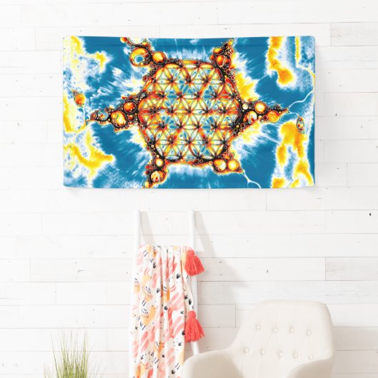 Blume des Lebens - farbenfroh 5 Banner (Insitu)