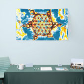 Blume des Lebens - farbenfroh 5 Banner (Messeveranstaltung)