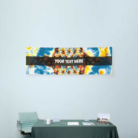 Blume des Lebens - farbenfroh 5 Banner (Messeveranstaltung)