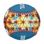 Blume des Lebens - farbenfroh 5 Baseball (Vorderseite)