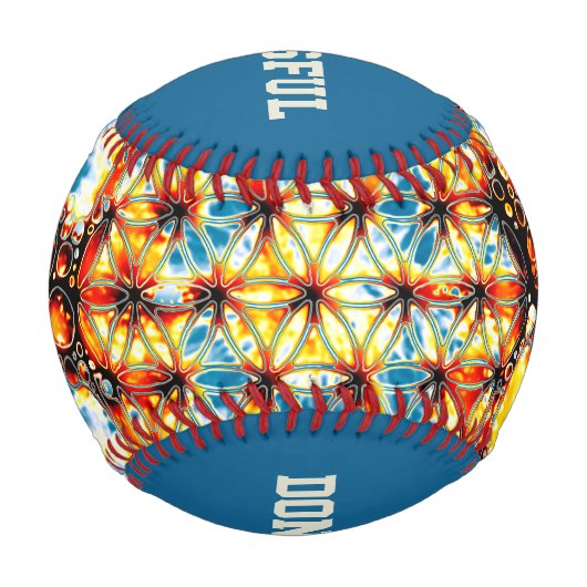 Blume des Lebens - farbenfroh 5 Baseball (Vorderseite)