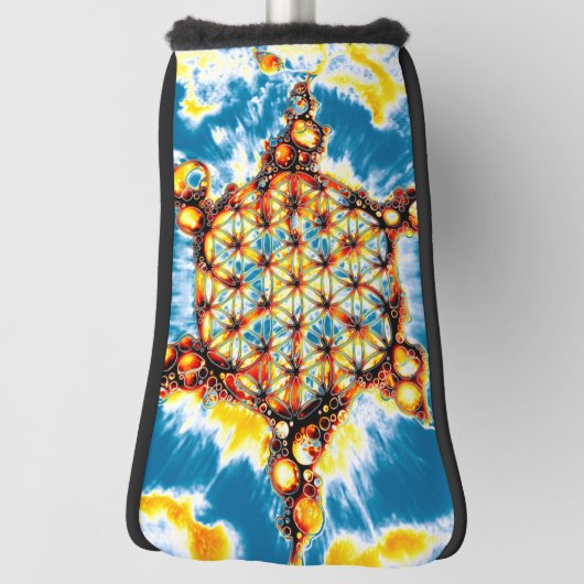 Blume des Lebens - farbenfroh 5 Golf Headcover (Rotieren 90)