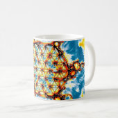 Blume des Lebens - farbenfroh 5 Kaffeetasse (VorderseiteRechts)