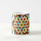 Blume des Lebens - farbenfroh 5 Kaffeetasse (Mittel)