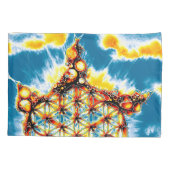 Blume des Lebens - farbenfroh 5 Kissenbezug (Rückseite-Links)