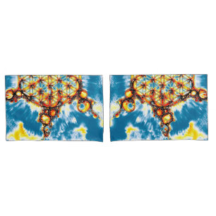 Blume des Lebens - farbenfroh 5 Kissenbezug