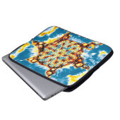 Blume des Lebens - farbenfroh 5 Laptopschutzhülle (Vorne Knopf)