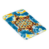 Blume des Lebens - farbenfroh 5 Magnet (Rechte Seite)