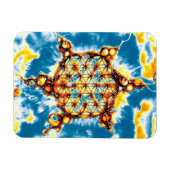 Blume des Lebens - farbenfroh 5 Magnet (Horizontal)