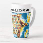 Blume des Lebens - farbenfroh 5 Milchtasse (Rechte Ecke)