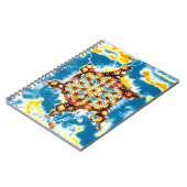 Blume des Lebens - farbenfroh 5 Notizblock (Linke Seite)