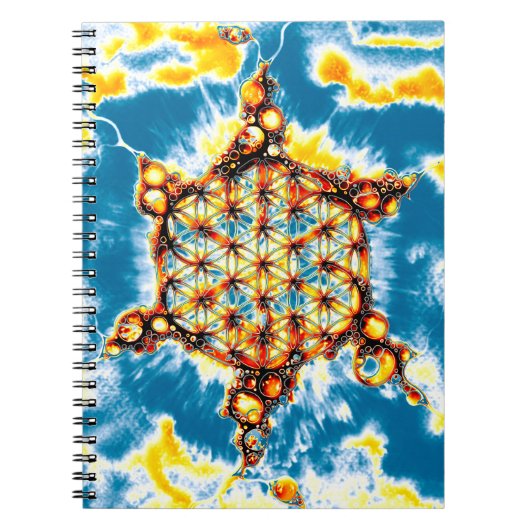 Blume des Lebens - farbenfroh 5 Notizblock (Vorderseite)