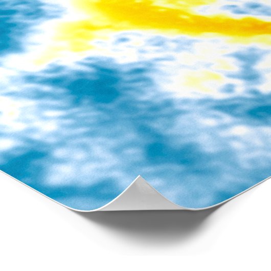 Blume des Lebens - farbenfroh 5 Poster (Ecke)