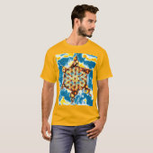 Blume des Lebens - farbenfroh 5 T-Shirt (Vorne ganz)