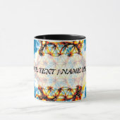 Blume des Lebens - farbenfroh 5 Tasse (Zentrum)